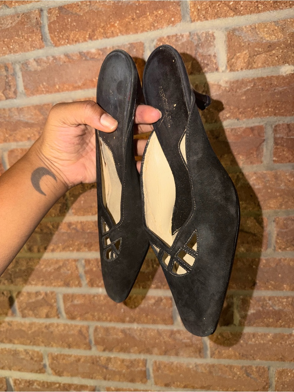 Black Suede Pointed Toe Women’s Heels